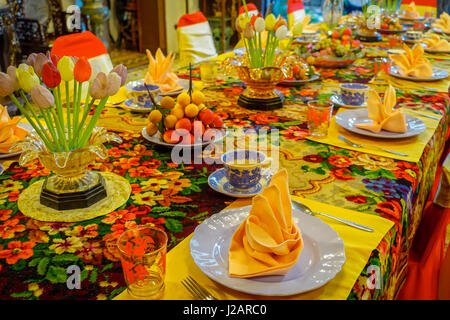 Pinang Peranakan Mansion, ein Museum mit Antiquitäten und präsentiert Peranakans Zoll, Interior Design und Lifestyle, Malaysia Stockfoto