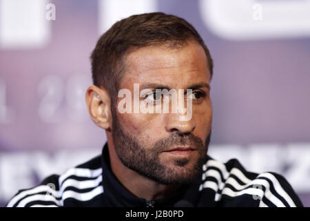 Viorel Simion während einer Pressekonferenz auf Sky Sport Studios, Isleworth. Stockfoto