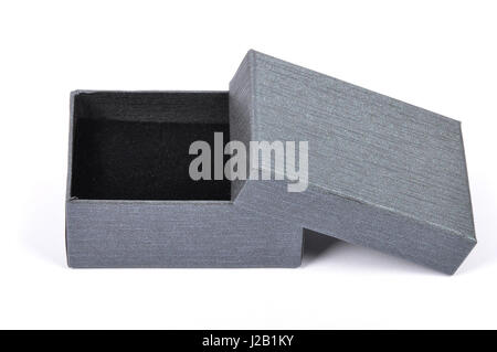 Leer und offen Schmuckkästchen Stockfoto