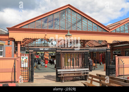 Kidderminster-Bahnhof von Plattformen, Kidderminster, Shropshire, England, UK. Stockfoto