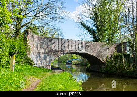 Brücke 162 über Trent und Mersey Kanal in Elworth Sandbach Cheshire UK Stockfoto