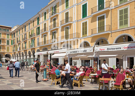 Placa Major in Palma De Mallorca, Spanien Stockfoto