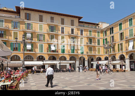 Placa Major in Palma De Mallorca, Spanien Stockfoto