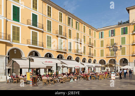 Placa Major in Palma De Mallorca, Spanien Stockfoto