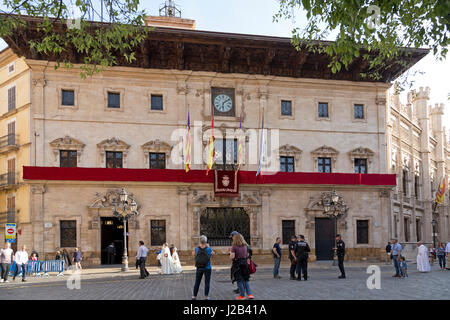 Rathaus von Palma De Mallorca, Spanien Stockfoto