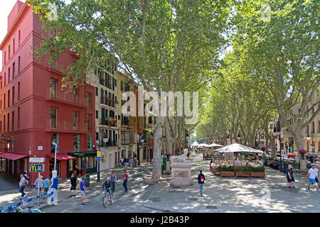 Passeig des Born in Palma De Mallorca, Spanien Stockfoto