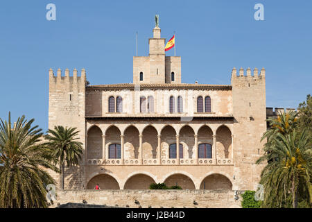 Palau de L´Almudaina in Palma De Mallorca, Spanien Stockfoto