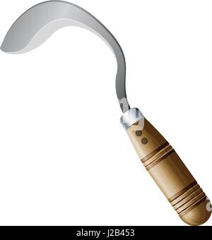 Landwirtschaft-Tool - Sichel - Illustration als EPS 10-Datei Stock Vektor