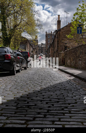 Gloucester Lane, Edinburgh Schottland in einem Frühling Stockfoto