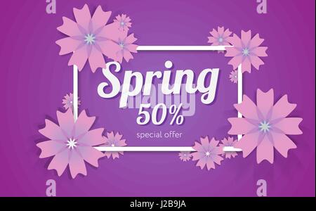 Frühling oder Sommer-Design für Grußkarten. Vektor-Blumen-set Stock Vektor