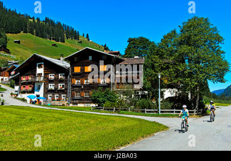 Safien Platz, Safiental, Safien Tal, Surselva, Graubünden, Schweiz Stockfoto