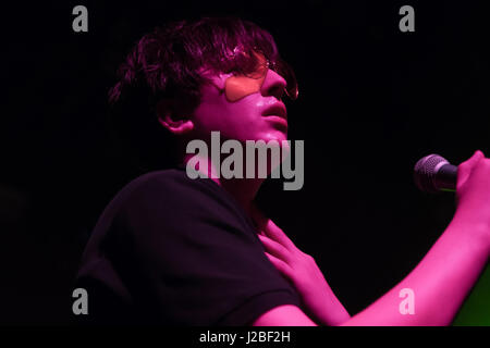 Britische Indie-Rock-Band Kohl, führen Sie auf der Bühne im O2 Forum Kentish Town. Das Lineup besteht aus Lee Broadbent, Joe Martin, Eoghan Clifford, Stephen Evans und Asa Morley. (Foto: Alberto Pezzali/Pacific Press) Stockfoto