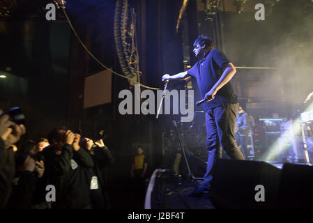 Britische Indie-Rock-Band Kohl, führen Sie auf der Bühne im O2 Forum Kentish Town. Das Lineup besteht aus Lee Broadbent, Joe Martin, Eoghan Clifford, Stephen Evans und Asa Morley. (Foto: Alberto Pezzali/Pacific Press) Stockfoto