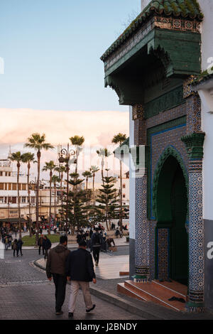 Mosquée Sidi Boubaid, Grand Socco - Place du 9 Avril 1947, Medina, Tanger, Marokko, Nordafrika Stockfoto