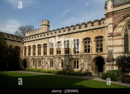 Am Balliol College, Oxford angesehen von vorderen quad Stockfoto