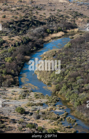 Landschaft in private Wildfarm mit Rappenantilope, Great Karoo, Südafrika Stockfoto