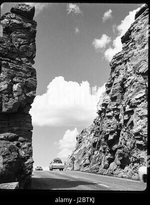 Vintage Dias zeigen Urlaub, Familienurlaub, alte Autos, im Bereich Utah und Colorado. Kodachrome-Dia-Film und konvertiert digitale Fotos übernommen. Stockfoto