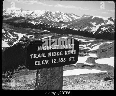 Vintage Dias zeigen Urlaub, Familienurlaub, alte Autos, im Bereich Utah und Colorado. Kodachrome-Dia-Film und konvertiert digitale Fotos übernommen. Stockfoto