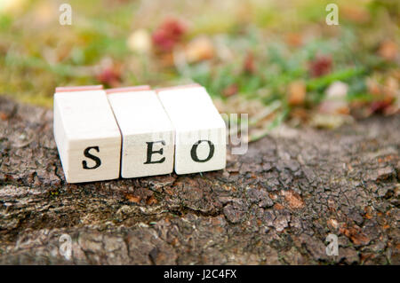 Organisches Wachstumskonzept für die Inbetriebnahme und small Business-online-marketing Stockfoto