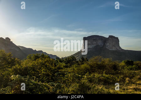 Sonnenuntergang in Chapada Diamantina Nationalpark - Bahia, Brasilien Stockfoto