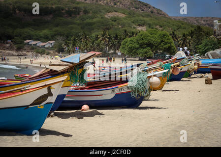 Kap Verde, Sao Miguel, am Strand von Tarrafal Stockfoto