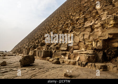 Ägypten, Gizeh Gouvernement, Gizeh, die Pyramiden von Gizeh sind UNESCO-Welterbestätten Stockfoto