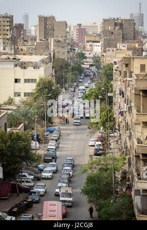 Ägypten, Kairo Governorate, Kairo, Blick vom Minarett der Ibn-Tulun-Moschee Stockfoto