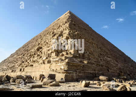 Ägypten, Gizeh Gouvernement, Gizeh, die Pyramiden von Gizeh sind UNESCO-Welterbestätten Stockfoto