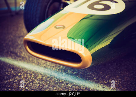 Formel-Rennen-Auto-Detail Stockfoto