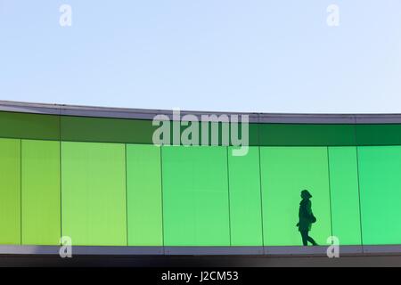 Aarhus, Dänemark - April 20, 2013:Aros Museum für zeitgenössische Kunst. AROS Zeitgenosse ist ein Kunstmuseum in Århus, Dänemark Stockfoto