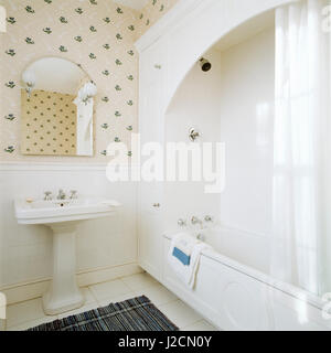 Retro-Stil Badezimmer. Stockfoto