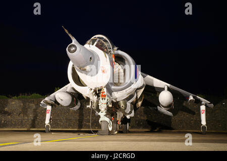 Harrier GR 3, bei RAF Cosford, Stockfoto