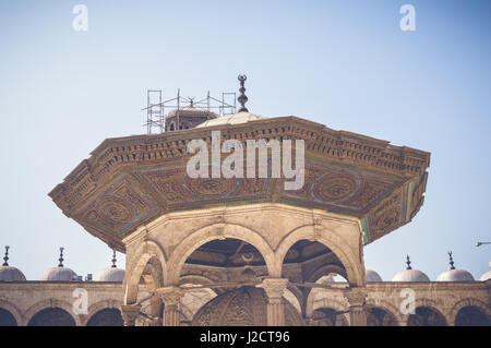 Kairo, Ägypten, 22. April 2017: Blick ins Innere Muhammad-Ali-Moschee in Kairo Zitadelle Stockfoto