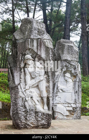 Vietnam, DMZ-Bereich. Quang Tri Provinz, Truong Son National Military Cemetery, Denkmal Stockfoto