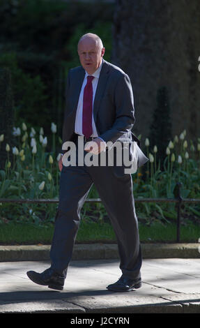 Regierung Minister Damian Green Nr. 10 Kabinettssitzung am 25. April 2017, Downing Street, London UK besuchen. Bildnachweis: Malcolm Park Stockfoto