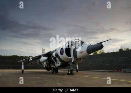 Harrier GR-3 bei RAF Cosford, Stockfoto