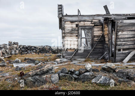 Kanada, Territorium Nunavut, verlassenen Ruinen der Handelsposten entlang der Hudson Bay in Fullerton Harbor (großformatige Größen erhältlich) Stockfoto