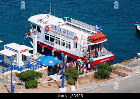 In und um touristische griechischen Hauptstadt Mykonos-Stadt (Chora) auf der griechischen Insel Mykonos (die Insel der Winde). Teil der Kykladen. Stockfoto
