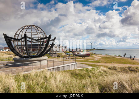 Dänemark, Jütland, dänische Riviera, Hvide Sande, Blick auf den Hafen Stockfoto