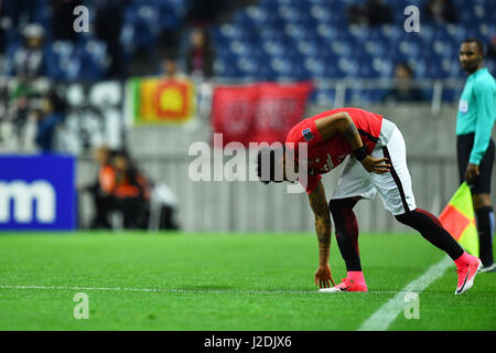 Saitama Stadium 2002, Saitama, Japan. 26. April 2017. Rafael da Silva (rot), 26. April 2017 - Fußball: 2017 AFC Champions League-Gruppe F-match zwischen Urawa Reds 6-1 Western Sydney Wanderers im Saitama Stadium 2002, Saitama, Japan. Bildnachweis: AFLO SPORT/Alamy Live-Nachrichten Stockfoto