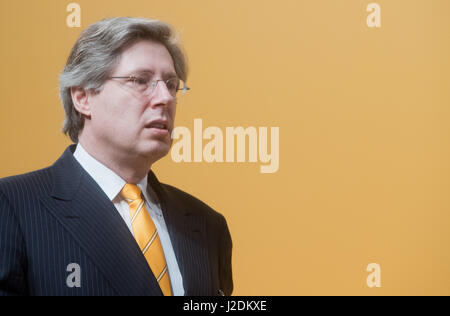 Hannover, Deutschland. 28. April 2017. Georg F. W. Schaeffler, Mitglied des Board of Directors bei der Continental AG auf der Hauptversammlung der Gesellschaft in Hannover, 28. April 2017. Foto: Silas Stein/Dpa/Alamy Live News Stockfoto