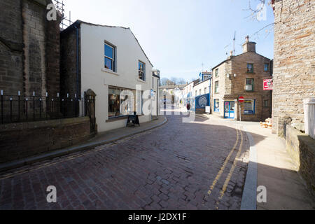 Der Markt Stadt Hawes in Yorkshire Dales Stockfoto