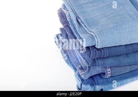 Blaue Jeans Hintergrund. Blue-Denim-Jeans-Textur. Jeans-Hintergrund Stockfoto