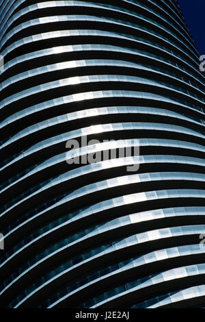 Detail der Absolute Eigentumswohnung; Türme, 4 & 5 (Marilyn Monroe Towers) Mississauga, Peel Region, Ontario, Stockfoto