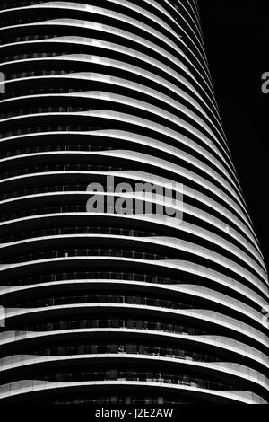 Detail der Absolute Eigentumswohnung; Türme, 4 & 5 (Marilyn Monroe Towers) Mississauga, Peel Region, Ontario, Stockfoto