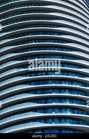 Detail der Absolute Eigentumswohnung; Türme, 4 & 5 (Marilyn Monroe Towers) Mississauga, Peel Region, Ontario, Stockfoto