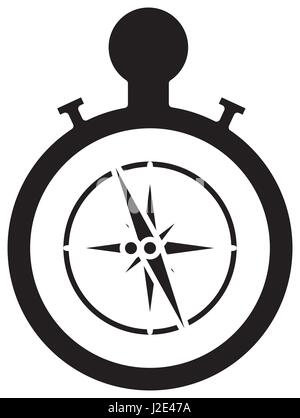 Nautische rose navigation Stock Vektor