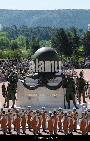 Franzose-Fremdenlegion eine Hommage an seine Helden Camerone Schlacht Jubiläum Stockfoto