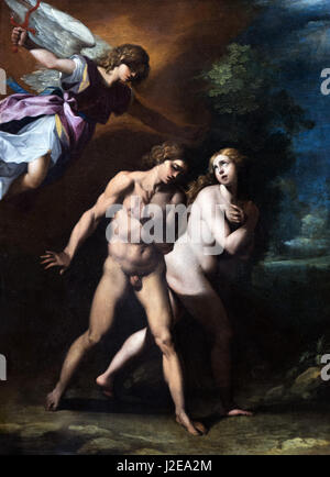 Die Vertreibung von Adam und Eva aus dem Paradies von Cavaliere d'Arpino (Giuseppe Cesari: 1568-1640), 1597 Stockfoto