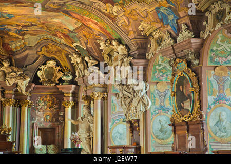 Europa, Polen, Breslau. Detail der Hörsaal der Universität Breslau Aula Leopoldina. Kredit als: Jim Zuckerman / Jaynes Galerie / DanitaDelimont.com Stockfoto